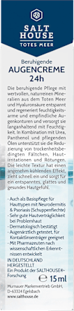 Augencreme mit Totes Meer Mineralien & Hyaluron Salthouse