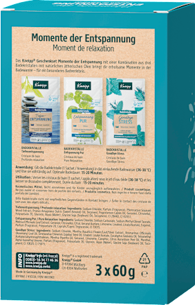 Geschenkset "Momente der Entspannung" 3tlg Kneipp