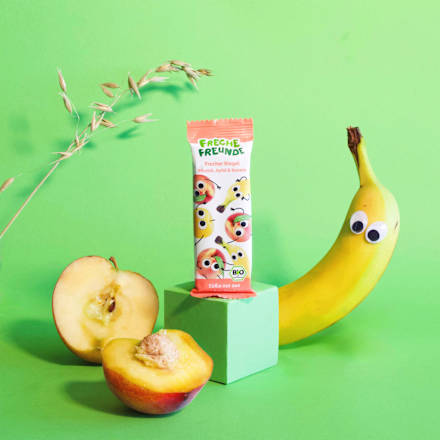 Fruchtriegel Pfirsich, Apfel & Banane, ab 3 Jahren Freche Freunde