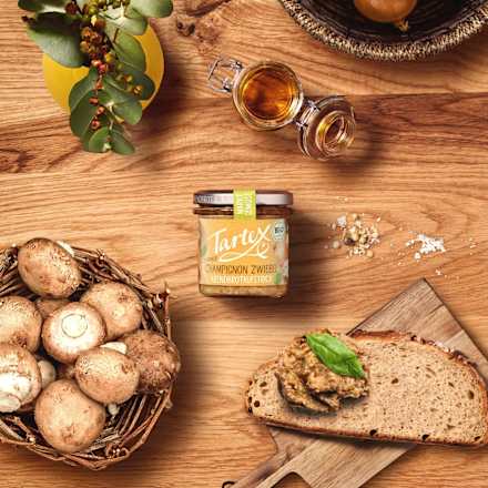 Brotaufstrich, Champignon Zwiebel Tartex