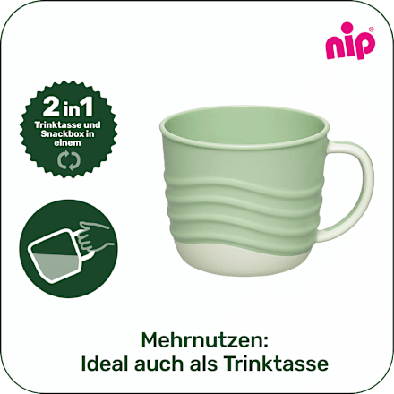 Snackbox 2in1 grün Nip