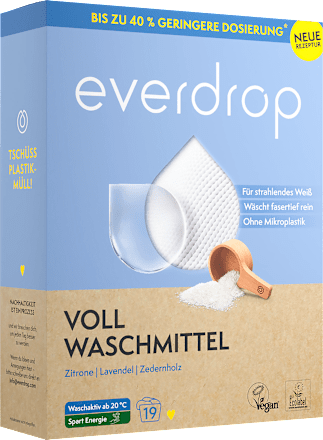Vollwaschmittel Pulver everdrop