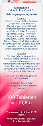 B12 + C + D3 Energie + Immun Tabletten 100St Doppelherz