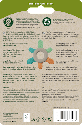 Beißring Play Green türkis Nip