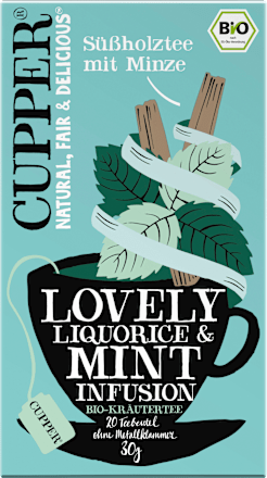 Kräutertee mit Süßholz & Minze (20 Beutel) Cupper