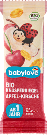 Био Зърнен десерт ябълка и череша, 1+г babylove