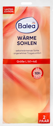 Wärmesohlen Gr. 41-46, L (2 Paar) Balea