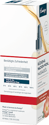 Massageöl Rücken & Nacken wohl  Kneipp
