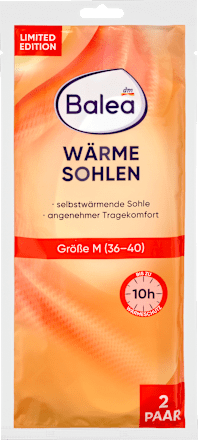 Wärmesohlen Gr. 36-40, M (2 Paar) Balea