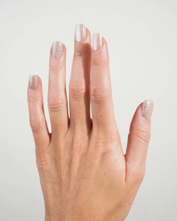 Künstliche Nägel, Soft Gel Press Ons Champagne Cat Eye Extra Short Square Doonails