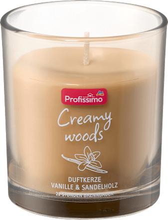 Duftkerze im Glas Creamy Woods Profissimo