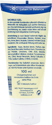 Mobile Gel für Muskeln und Gelenke the wellness co.