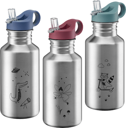 Trinkflasche Kinder aus Edelstahl 500 ml sortiert babylove