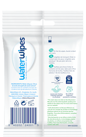 Бебешки мокри кърпички с 99.9% вода, 0+м WaterWipes