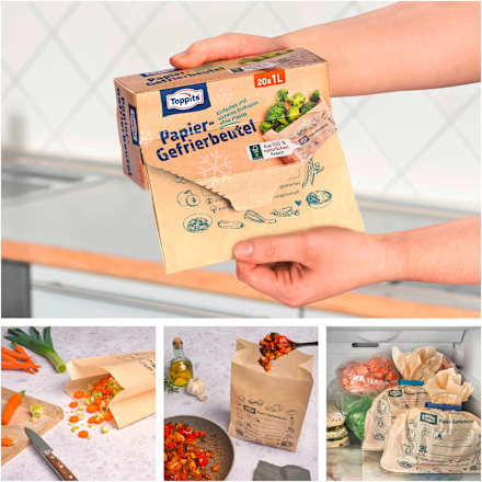 Gefrierbeutel Papier 1 l  Toppits