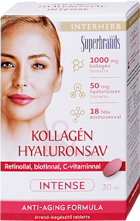 Kollagén+hyaluronsav intense tabletta Interherb