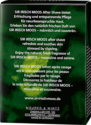 After Shave Lotion Moos Sir Irisch Moos