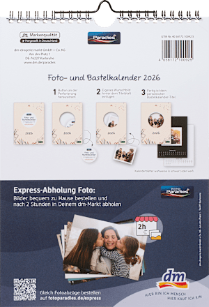 Foto- und Bastelkalender 2026 Hochformat   Paradies