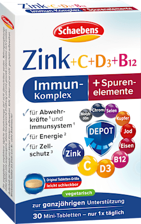 Immun-Kur Zink + C + D3 + B12  Schaebens