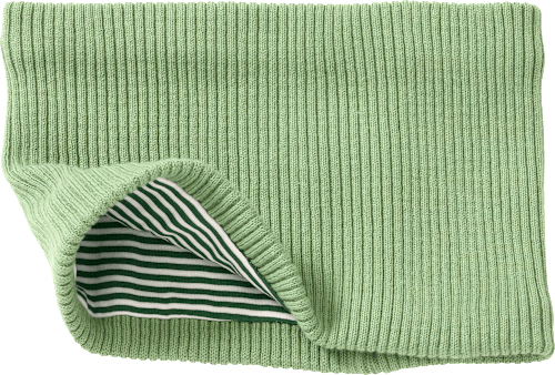 Loop Schal mit Ripp-Struktur, grün PUSBLU