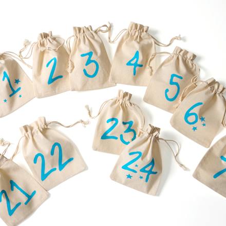 Set săculeți calendar de Advent, 24 piese SauBär