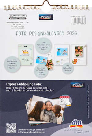 Designkalender 2026 Paradies