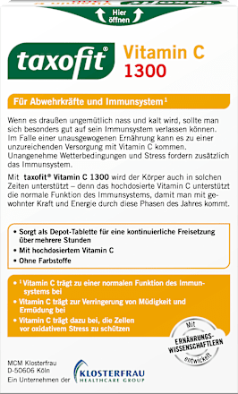 Vitamin C 1300 Tabletten 30 St taxofit