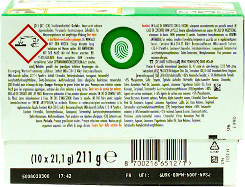 Detergent capsule AIO universal 10 spălări ARIEL