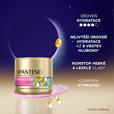 maska na vlasy Hydration Recharge Keratin Protect PANTENE PRO-V