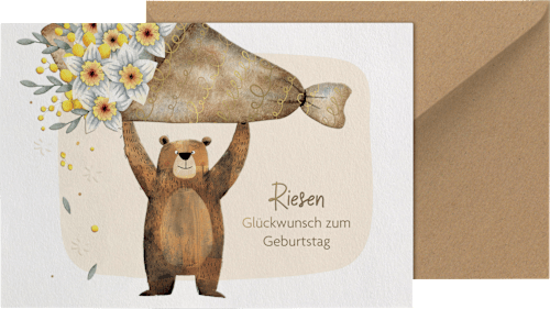 Grußkarte Mehrstückpackung Geburtstag CACTUS