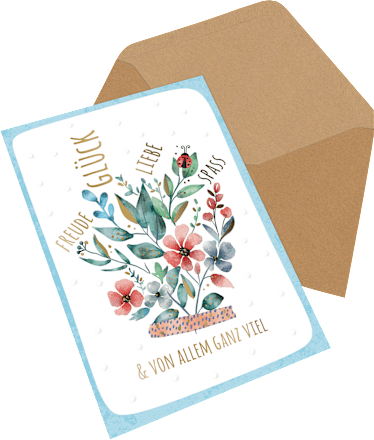 Grußkarte Mehrstückpackung Geburtstag CACTUS