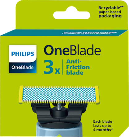 Náhradné holiace hlavice OneBlade Anti-Friction blade PHILIPS OneBlade