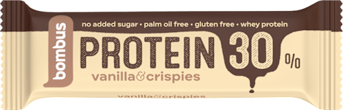 Tyčinka Protein 30 % vanilla & crispies bombus