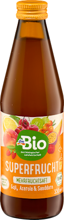 Succo multifrutta bio con goji, acerola e olivello spinoso dmBio