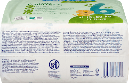 Pannolini ecologici misura 6 (15-20 kg) babylove nature