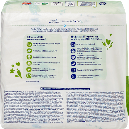 Pannolini ecologici misura 6 (15-20 kg) babylove nature