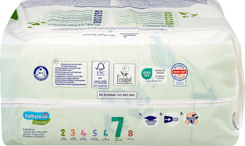 Windeln Gr. 7 XXL (16+ kg) babylove nature