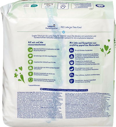 Windeln Gr. 2 Mini (3-6 kg) babylove nature