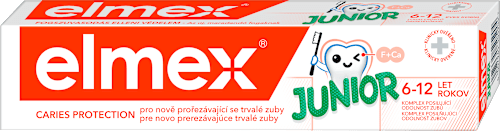 Junior detská zubná pasta, 6-12 rokov elmex