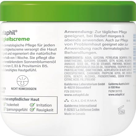 Cetaphil Feuchtigkeitscreme für trockene, empfindliche Haut Cetaphil