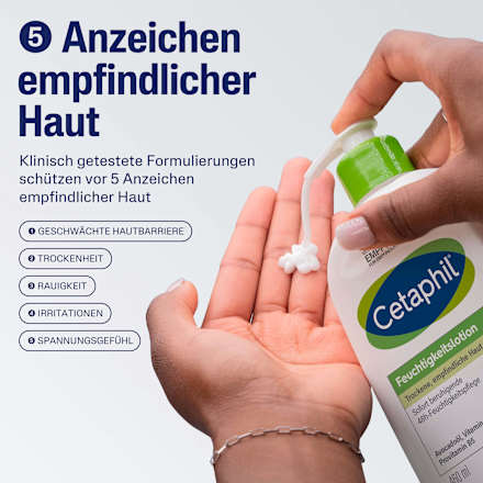 Cetaphil Feuchtigkeitslotion für trockene und empfindliche Haut Cetaphil