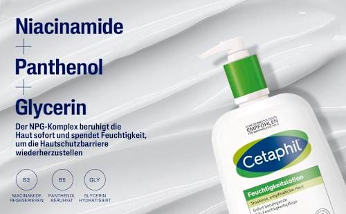 Cetaphil Feuchtigkeitslotion für trockene und empfindliche Haut Cetaphil