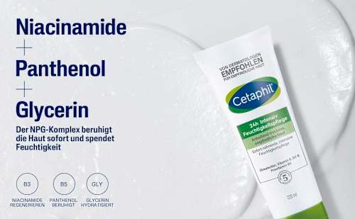 Cetaphil 24h Intensiv Feuchtigkeitspflege für anhaltend trockene und empfindliche Haut Cetaphil