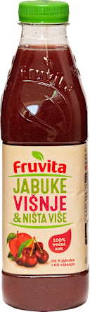 Voćni sok od jabuke i višnje Fruvita