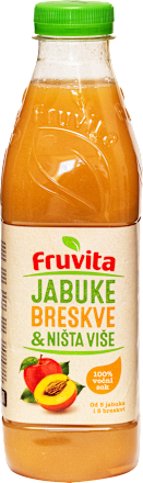 Voćni sok od jabuke i breskve Fruvita