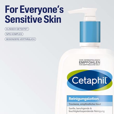 Cetaphil Reinigungslotion für trockene und empfindliche Haut Cetaphil