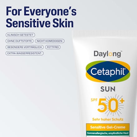 Cetaphil Daylong SPF 50+ Sensitive Gel-Creme Sonnenschutz Körper Cetaphil Daylong