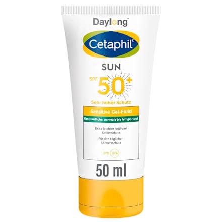 Cetaphil Daylong SPF 50+ Sensitiv Gel-Fluid Sonnenschutz Gesicht  Cetaphil Daylong
