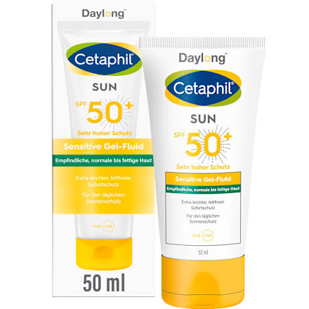 Cetaphil Daylong SPF 50+ Sensitiv Gel-Fluid Sonnenschutz Gesicht  Cetaphil Daylong