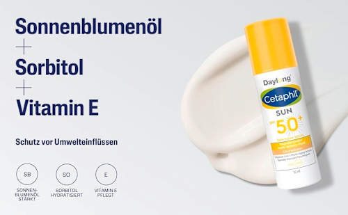 Cetaphil Daylong SPF 50+ Multi-Schutz-Sonnenfluid Gesicht Cetaphil Daylong